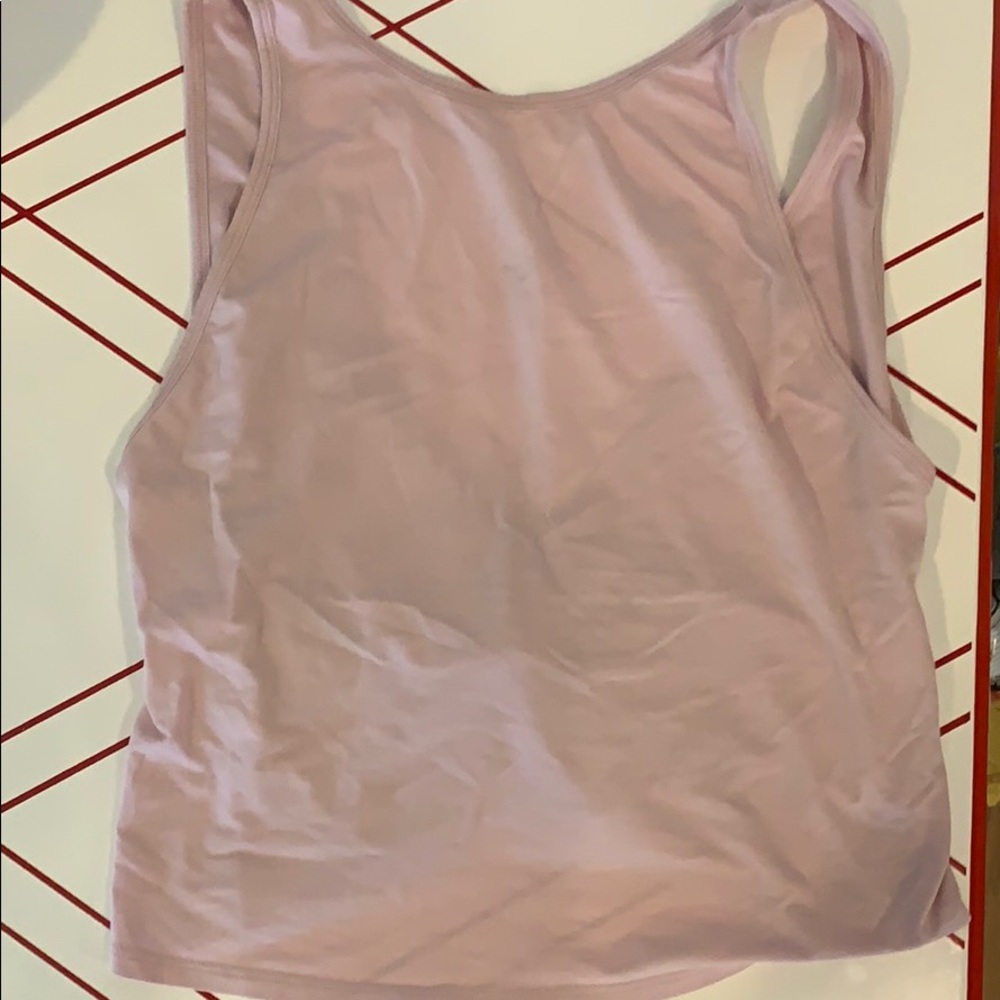 Lululemon open back pink tank